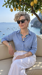 Bodrum Cam Opal  Etnik Kolye VIP