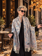 Cozy Wool Şal Mavi