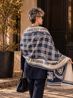 Parisienne Cashmere Lacivert/Bej