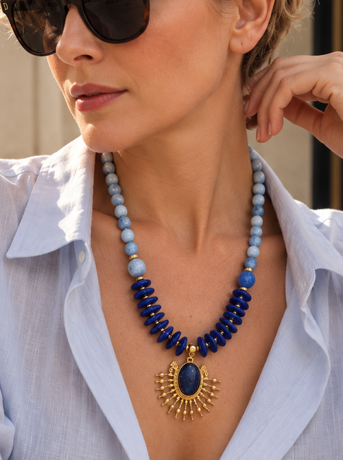 Dorée VIP Kolye Blue