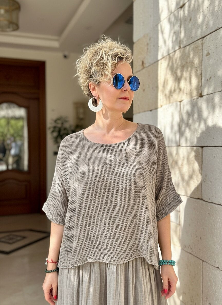 Abitare İtalyan Fisto File Detay Vip Elbise Vizon