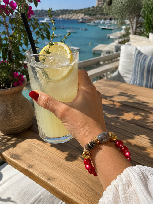 Bodrum Cam Taş Renal Boncuk Bilezik