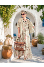 Esse İthal %100 Linen Ceket & Kolsuz Elbise Takımı Beige