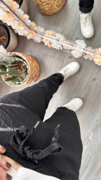 Felisa  İtalyan Sihirli Zımba Detay Pantalon Açık Siyah
