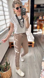 Felisa  İtalyan Sihirli Zımba Detay Pantalon Fango