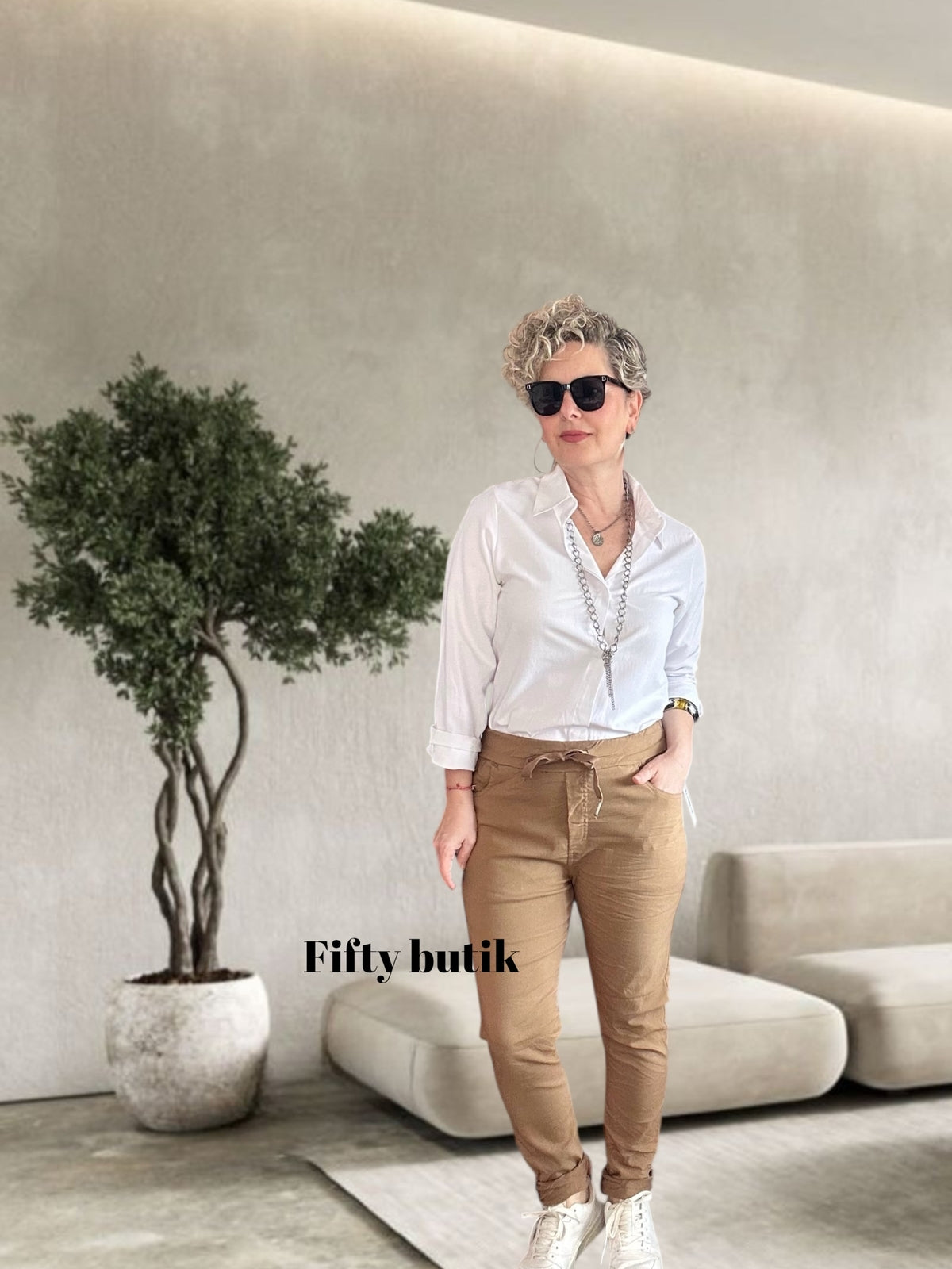 Nino İtalyan Sihirli Pantolon Camel