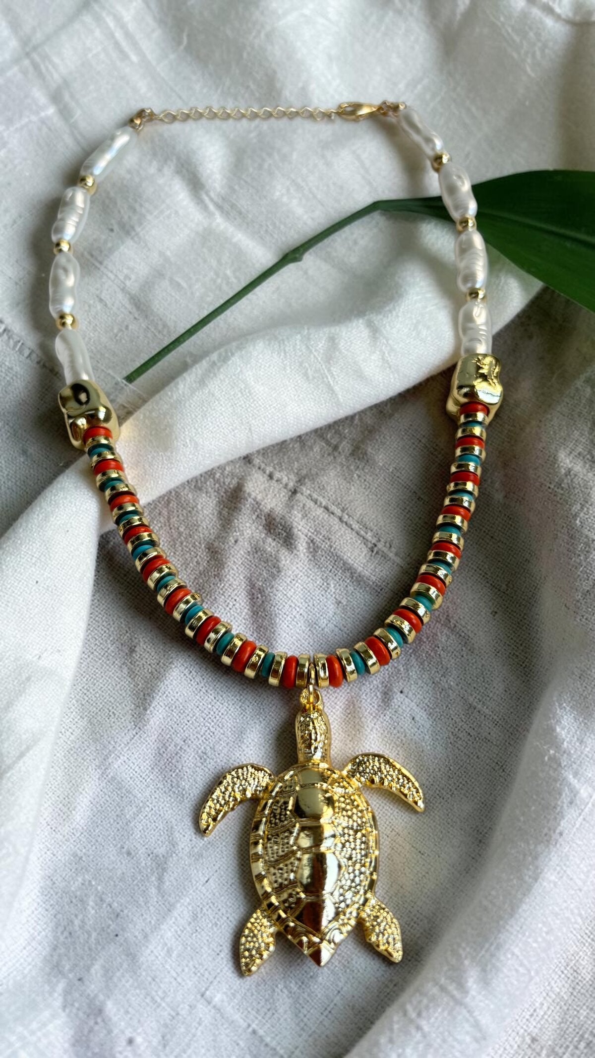Turtle Zelen Çoklu Kolye