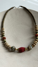 Tecc Doğal Etnik Taş Kolye