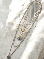 ZRA Modell Çoklu Silver Gold  Kolye